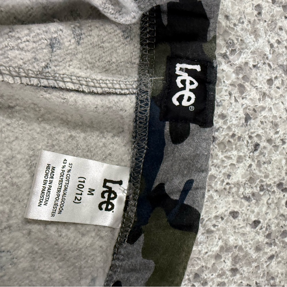 Lee Boys Camo Sweatpants in Gray, Olive & Navy - Picture 2 of 2